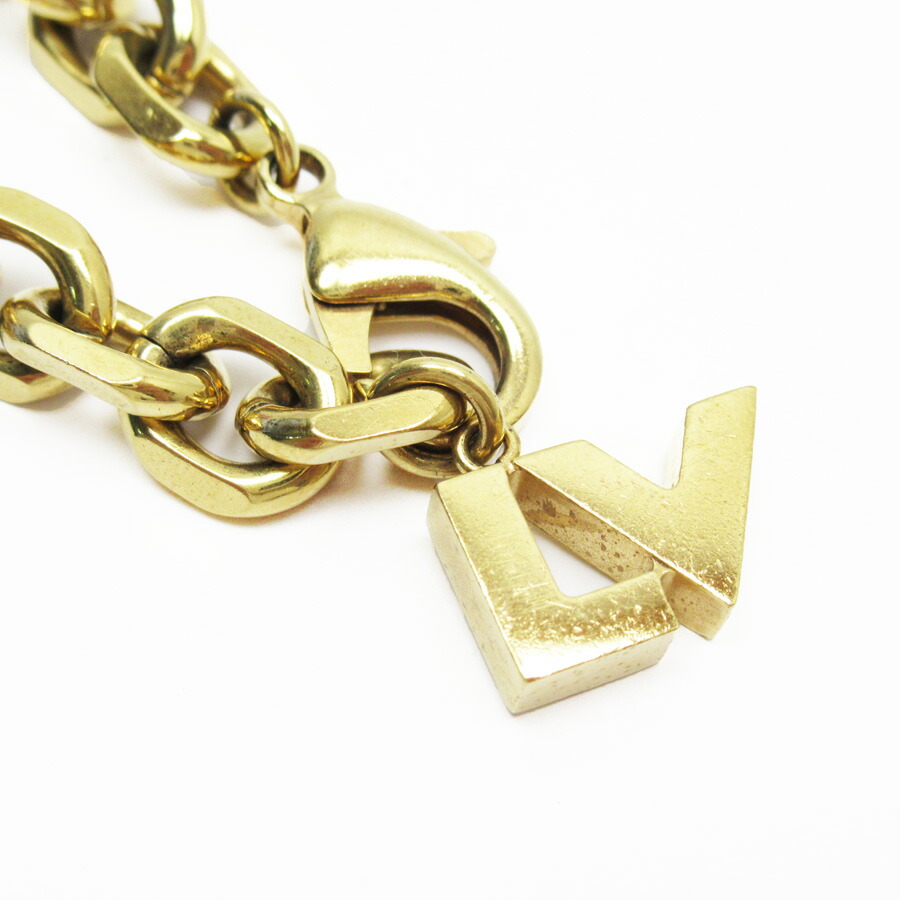 Auth Louis Vuitton Suple Hyde and Seek Bracelet Gold M66531 - h28463a
