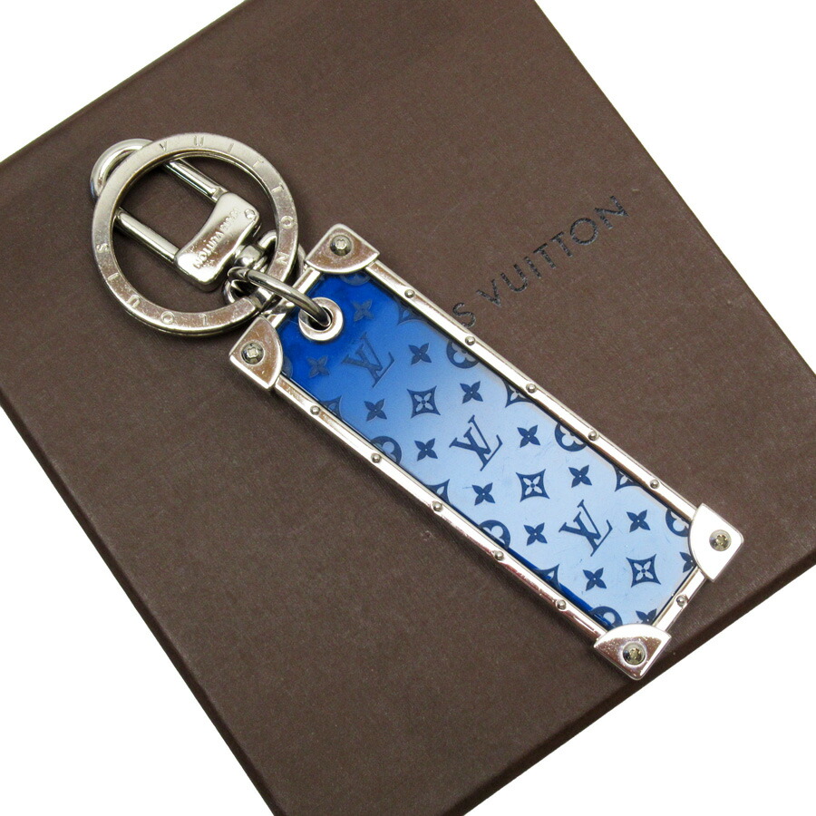 Louis Vuitton Blue, Pattern Print LV Prism Bag Charm and Key Holder