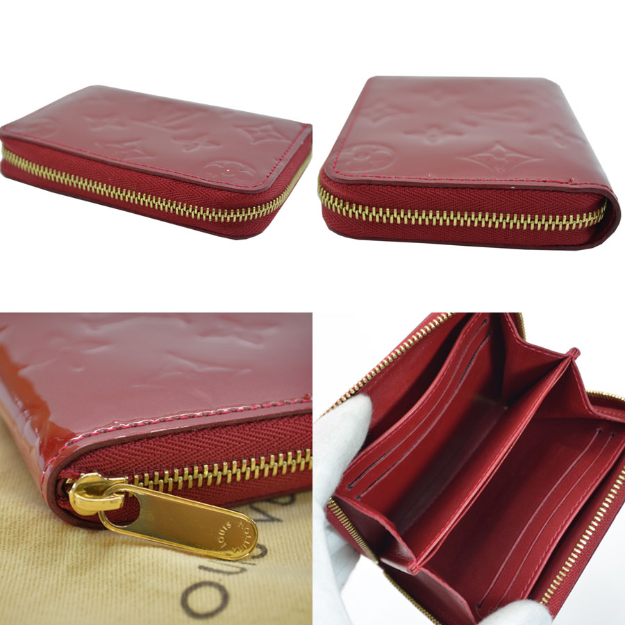 Auth Louis Vuitton Monogram Vernis Zippy Coin Purse Red Patent Leather - r6970 | eBay