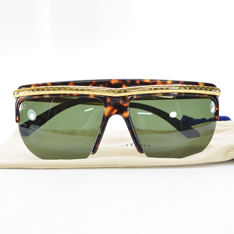 Auth Louis Vuitton EASY RIDER Sunglasses Maron Plastic/Goldtone Z0977E - r7034 | eBay