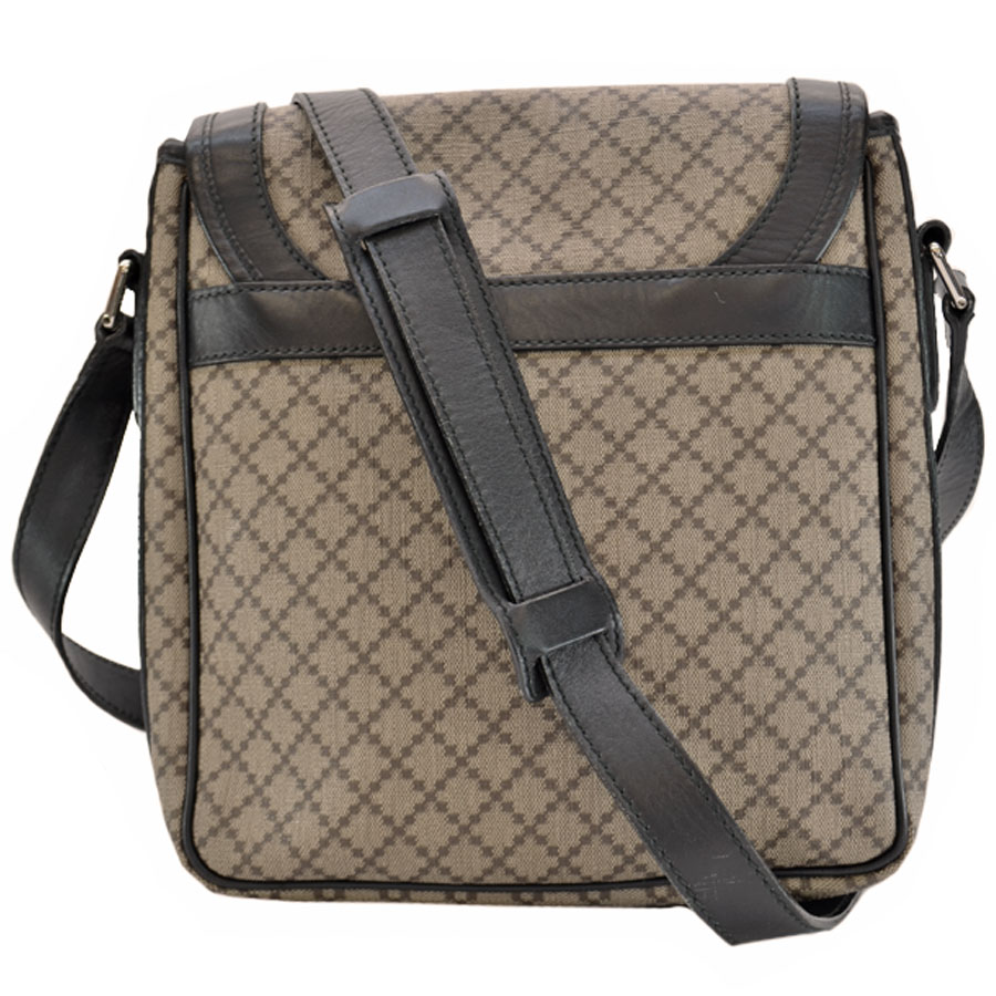 Auth GUCCI Diamante Crossbody Shoulder Bag Beige/Brown PVC/Leather - r7337 | eBay