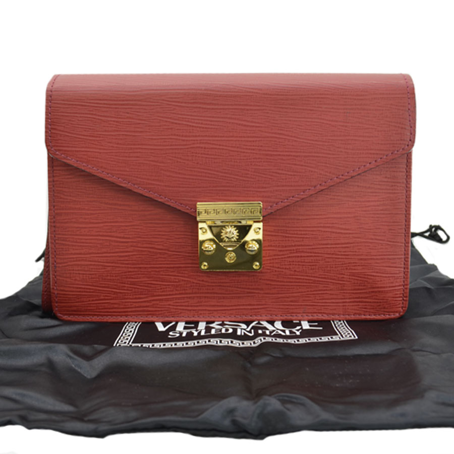 red clutch bag ebay