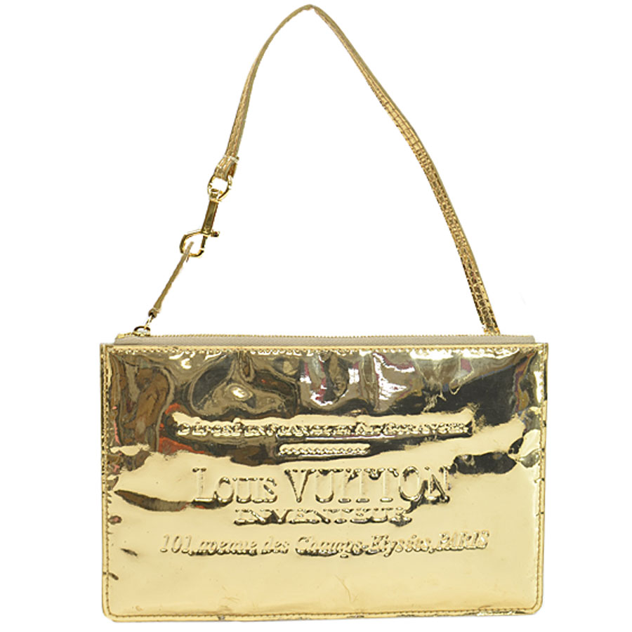 Auth Louis Vuitton Mirroire Pochette Pratt Clutch Handbag Gold M95278 - r7795c | eBay