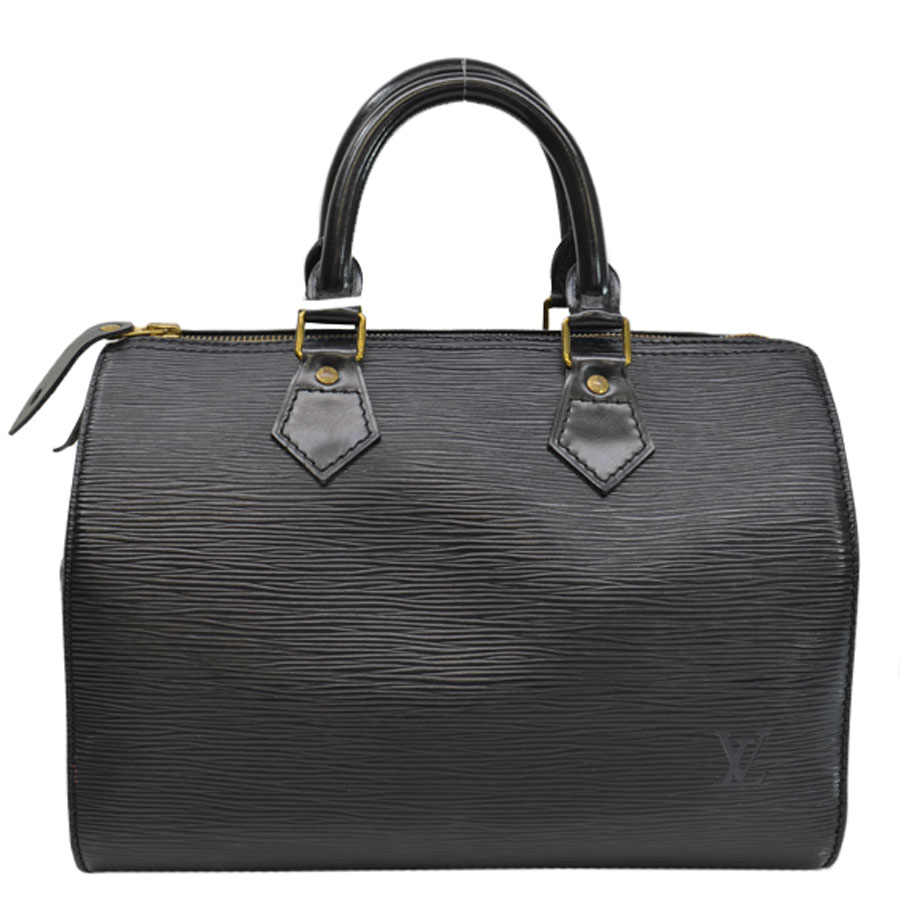 Louis Vuitton Speedy 25 Epi Handbags Leather Noir M59032 for sale online | eBay
