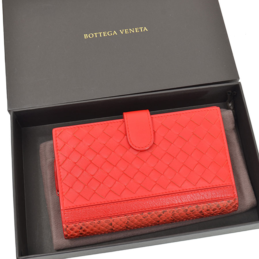 bottega veneta wallet orange