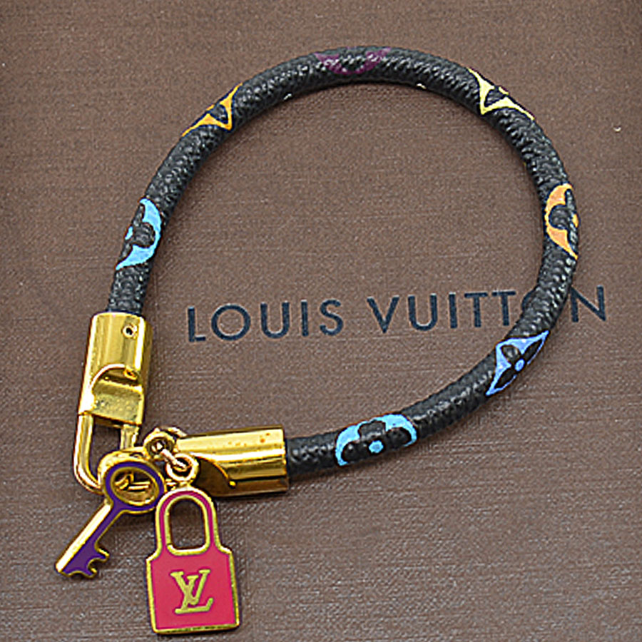 Auth Louis Vuitton Monogram Multicolor Luck It Bracelet Bangle M6603E -  r9294f