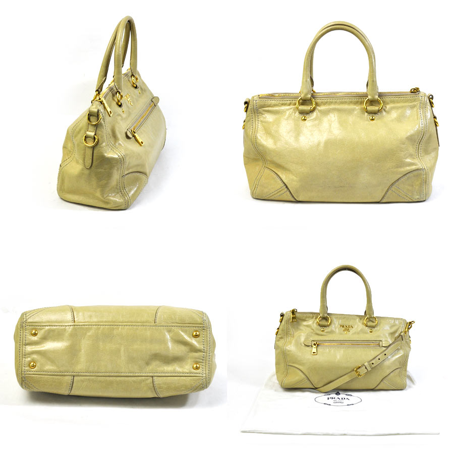 Bag Prada Yellow in Synthetic - 34128712