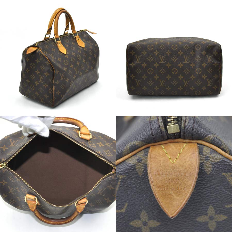 Auth Louis Vuitton Monogram Speedy 30 Handbag Brown M41526 - x2179 | eBay