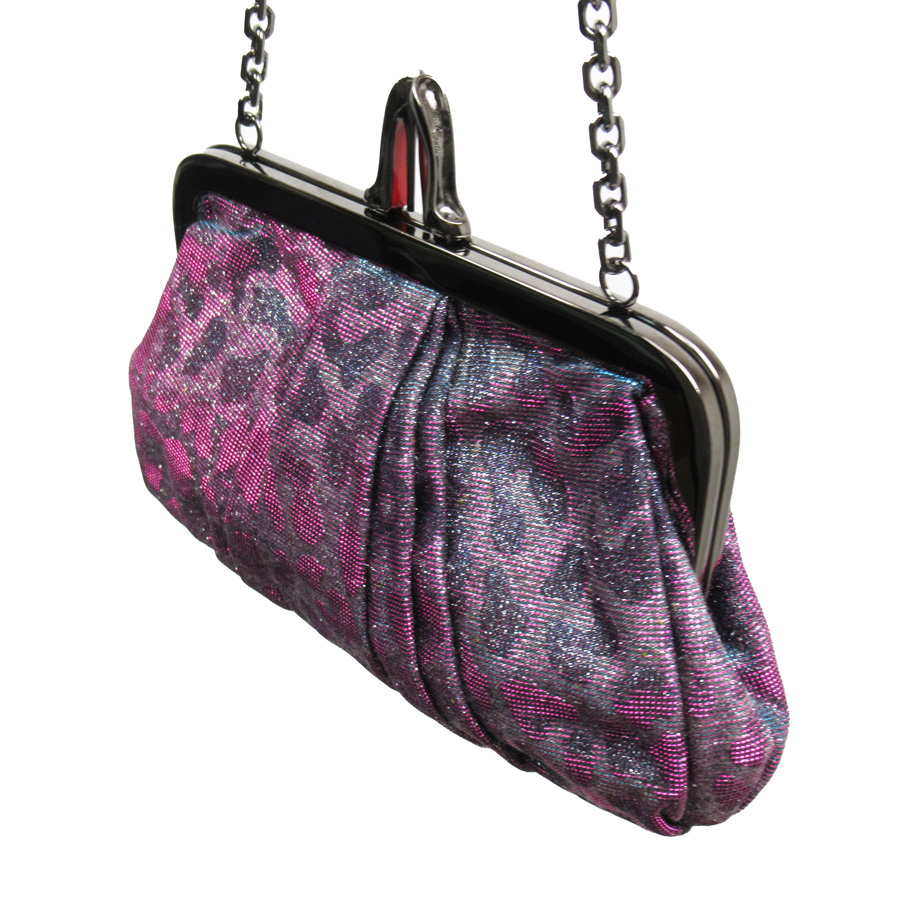 Auth Christian Louboutin Glitter Chain Pouch Shoulder Bag Multicolor - x3064 | eBay