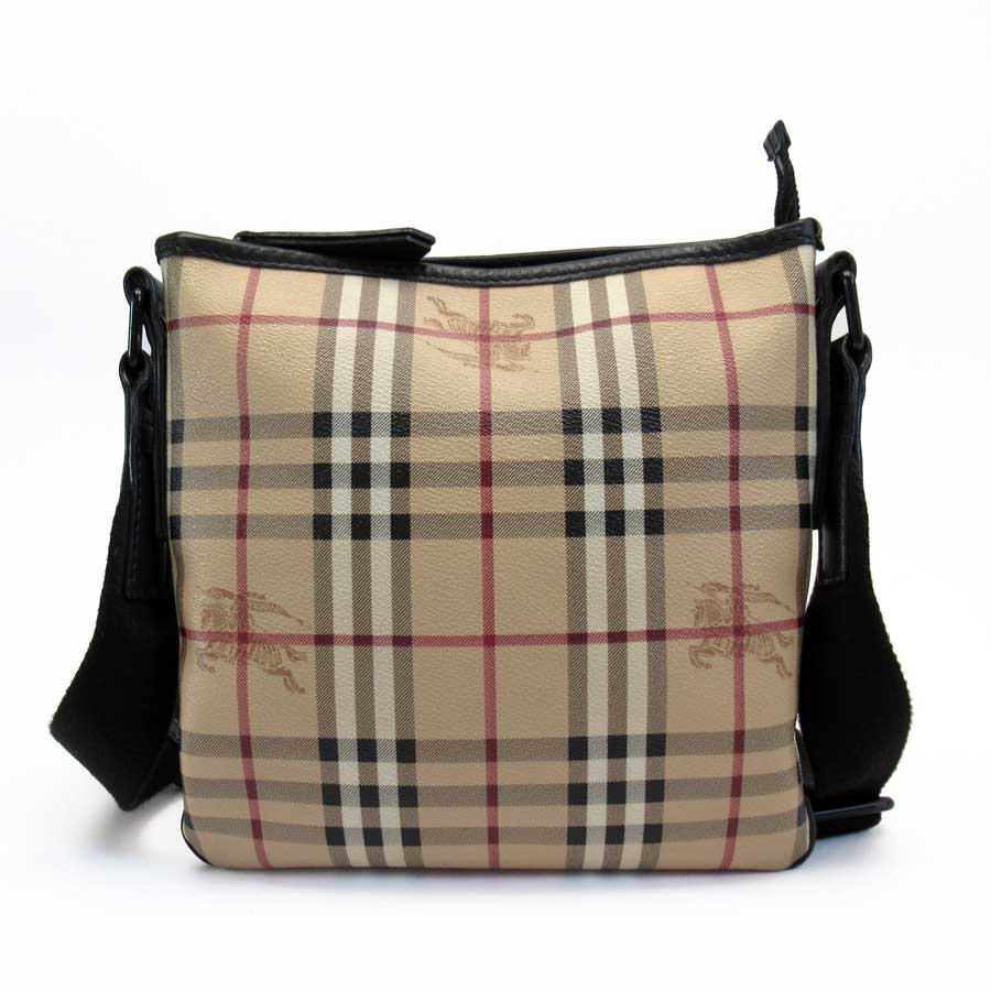 Auth BURBERRY Haymarket Check Crossbody Shoulder Bag Beige/Brown PVC - x3230a | eBay