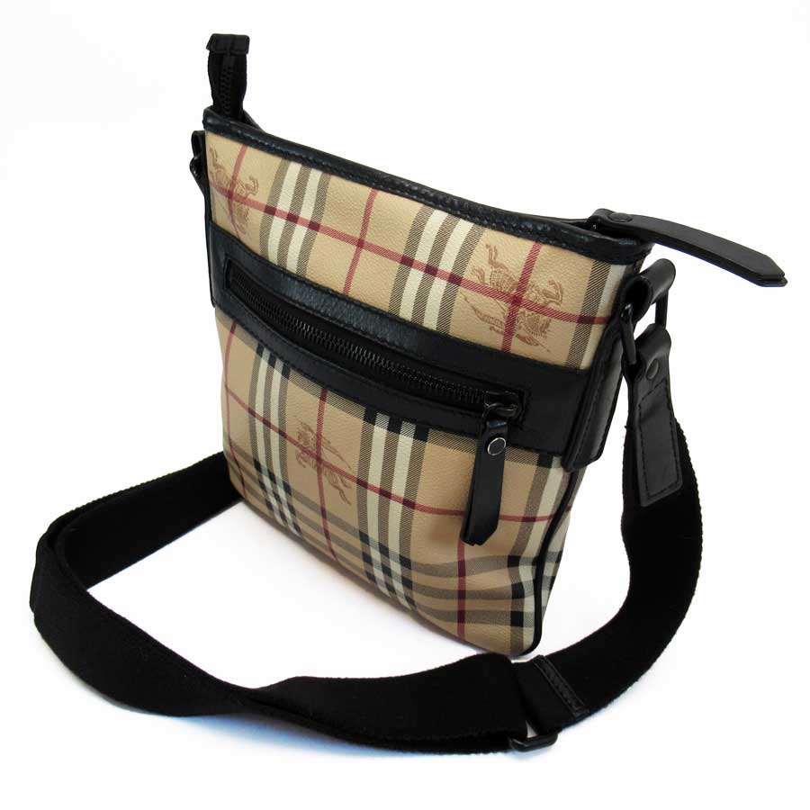 Auth BURBERRY Haymarket Check Crossbody Shoulder Bag Beige/Brown PVC - x3230a | eBay