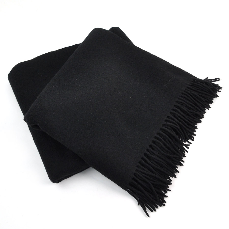 hermes black scarf